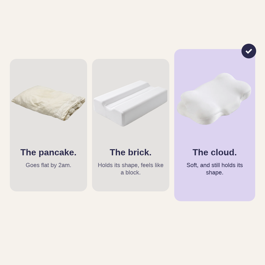 Soft, not a block of foam